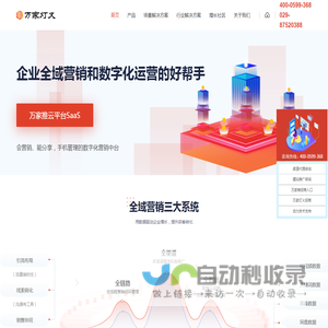 SaaS智能营销服务平台代理_营销型网站_数字营销管理平台代理_万家推云平台_万家灯火公司