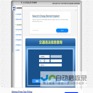 交通违章查询-全国交通违章查询系统-车主在线违章查询网