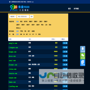 米表9800.com厦门卫擎网络科技专注优质拼音、数字、短杂域名交易