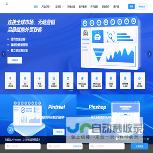 外贸数字营销软件_AI智能平台_品牌独立站建设-Pintreel